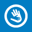 A hand appears within a blue circle, symbolizing awareness of sexual offences.