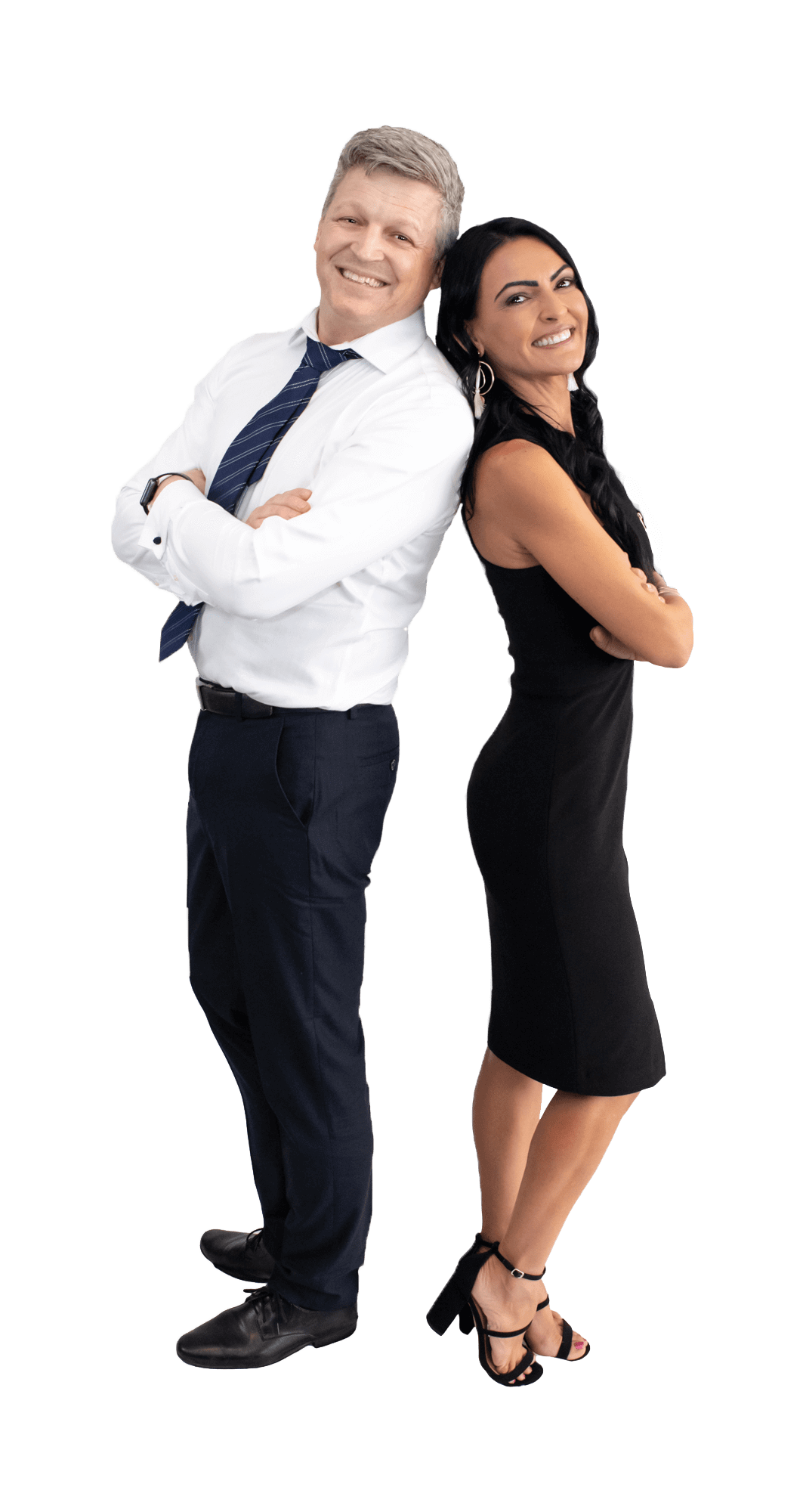 A man and woman posing for a photo.